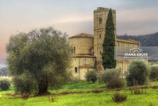 Sant'Antimo is a breathtaking 12th-century abbey in the middle of the rolling hills of Tuscany. 