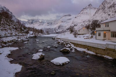 pictures of Lofoten - Å Village Stream