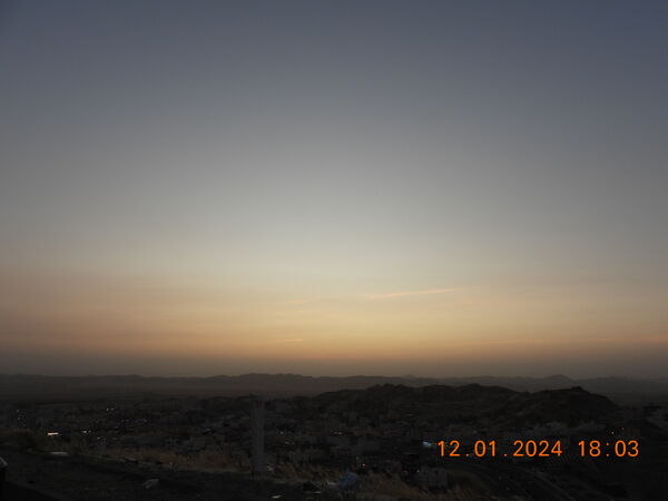 21 January after sunset al Zaidi Overlook Makkah KSA