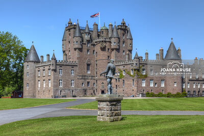 Glamis Castle is the childhood home of Queen Elizabeth II and is situated in Forfar, Angus, Scotland