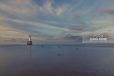 The Rattray Head Lighthouse is only accessible during low tide and is situated near Peterhead, Aberdeenshire, Scotland.