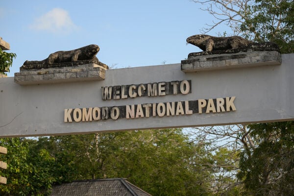 Entrance to the Komodo national park