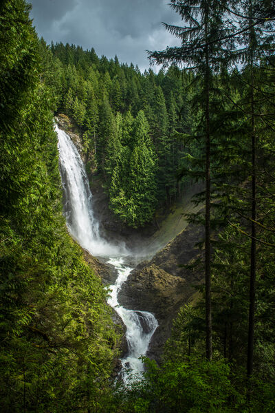 Image of Wallace Falls State Park - Middle Falls - Wallace Falls State Park - Middle Falls