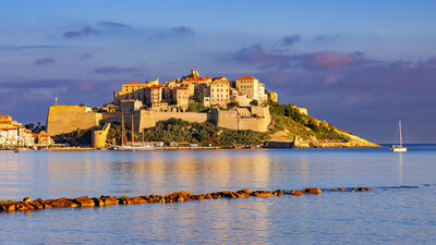 pictures of Corsica - Calvi - Citadella from Calvi Beach
