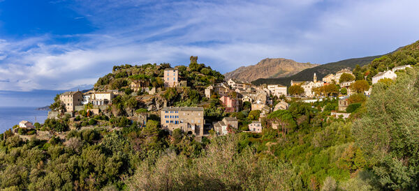 Panorama view of Nonza