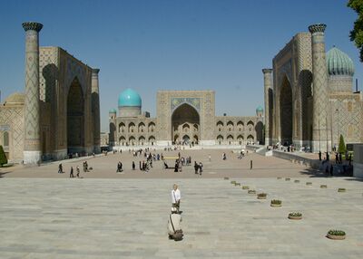 photography spots in Uzbekistan - Registan Square