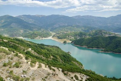 Albania images - View of Bovilla Reservoir
