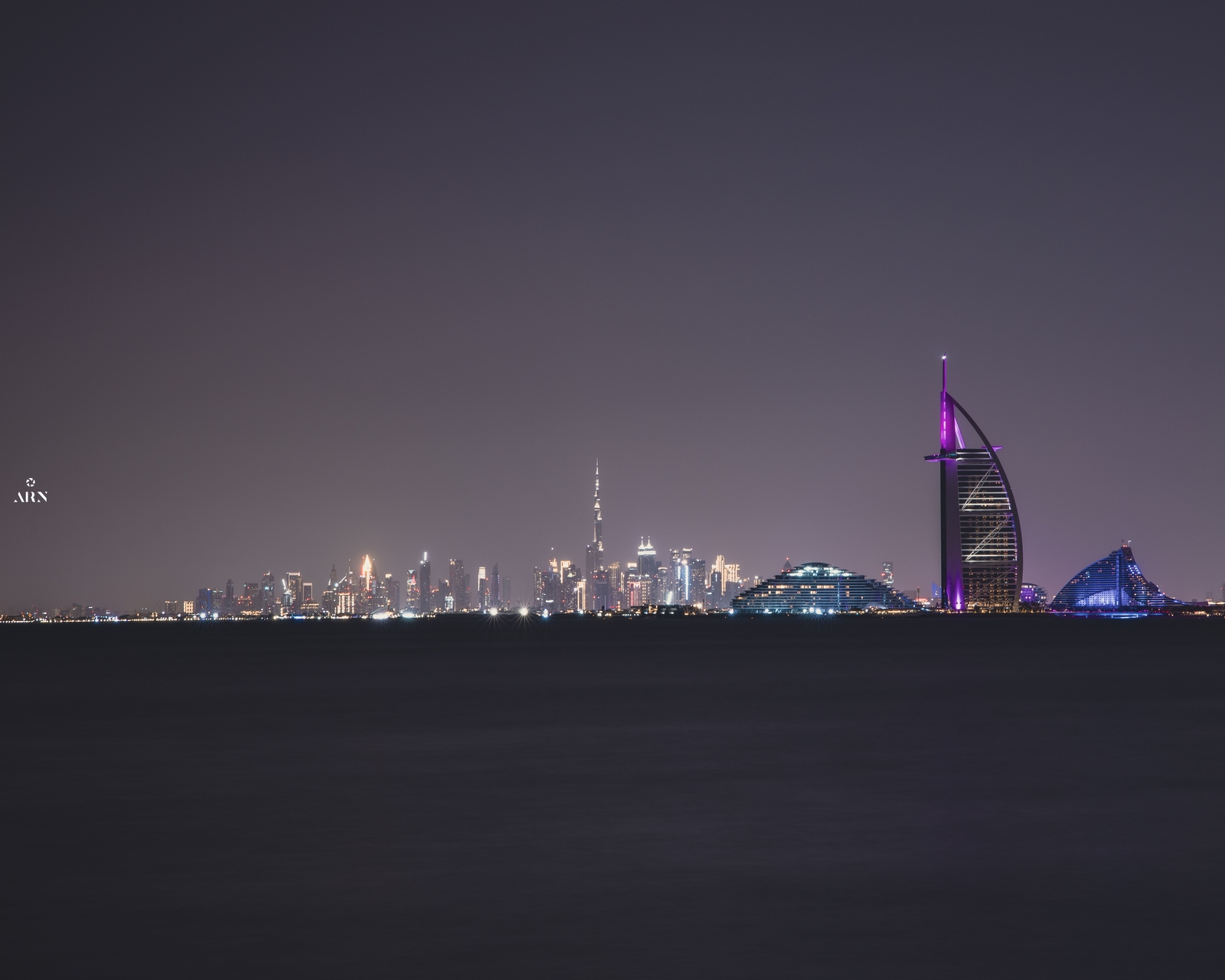 Image of Burj Al Arab from Palm Island by raffae nauman