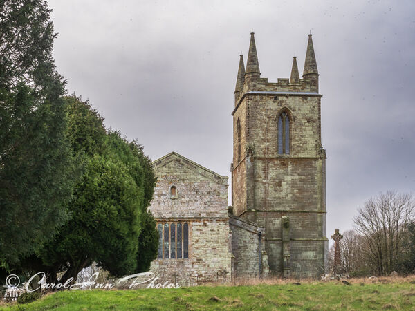 A rear view of St Mary's Church, Canon's Ashby.