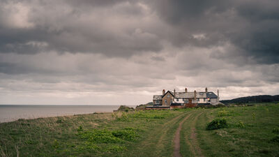 images of the United Kingdom - Weybourne beach and clifftop