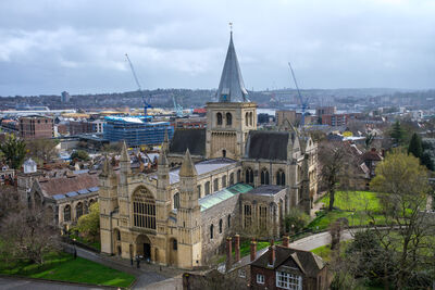 Photographed from Rochester Castle