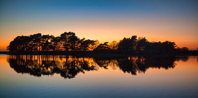 Sunset Reflections over Hatchet Pond