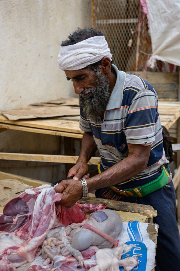 Goat market at Hadiboh, Socotra island