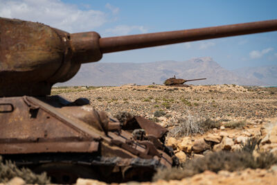 images of Yemen - Rusty Tanks