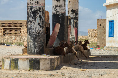 Socotra abandoned petrol station