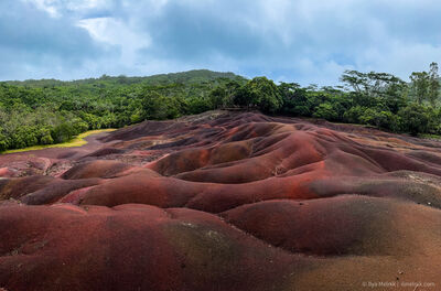 Image of Seven colored earth of Chamarel, Mauritius - Seven colored earth of Chamarel, Mauritius