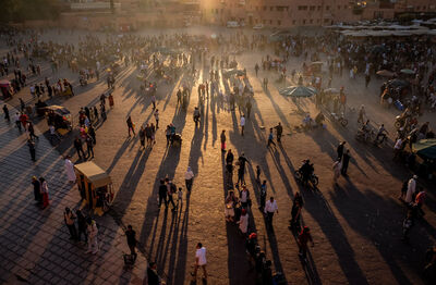 Morocco photos - Jemaa el-Fna from above