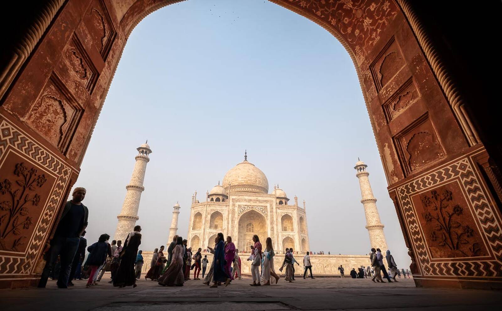 Image of Taj Mahal - through the Gates by Darlene Hildebrandt