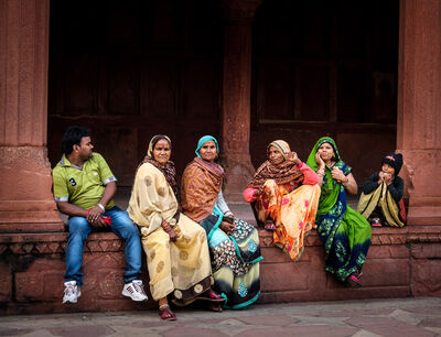 People in India love to have their photo taken! 