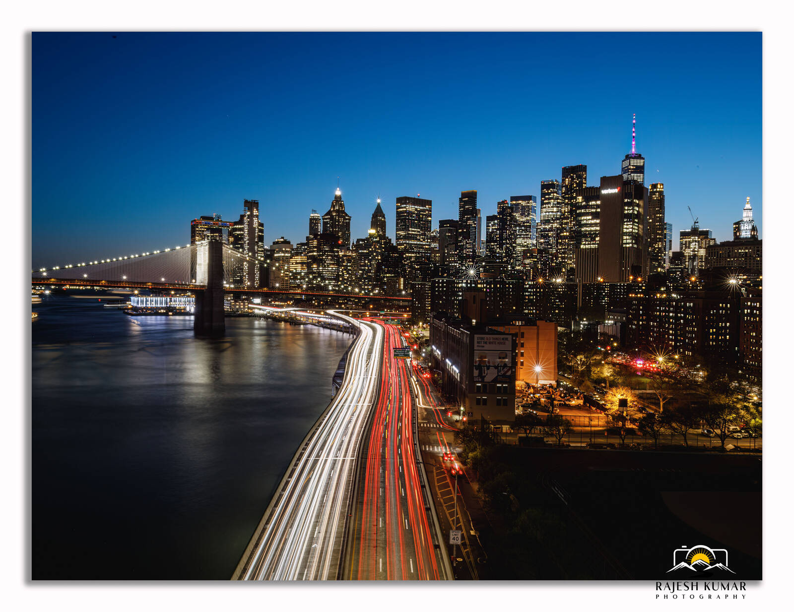 Image of FDR Drive from Manhattan Bridge by Rajesh Kumar