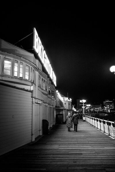 Nighttime on Brighton Palace Pier