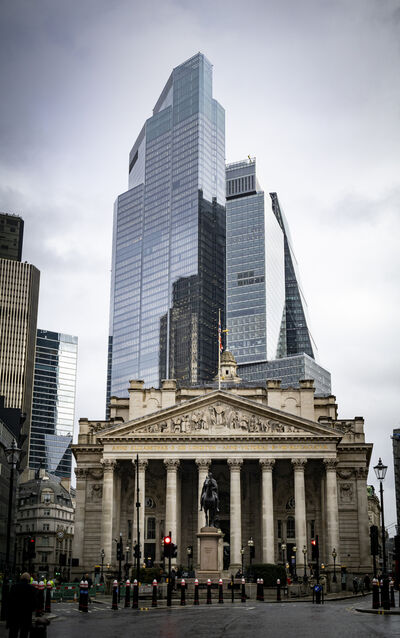 Skyscrapers over the Royal Exchange