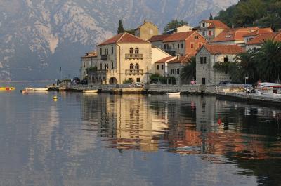 images of Coastal Montenegro - Perast Waterfront 