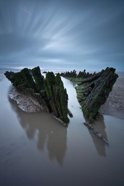 images of Somerset - Burnham on Sea Shipwreck