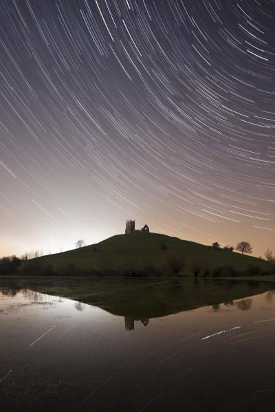 photography spots in Somerset - View of Burrow Mump