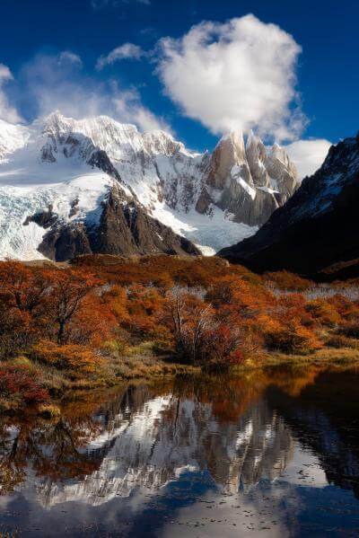 pictures of Patagonia - EC - Cerro Torre Reflection