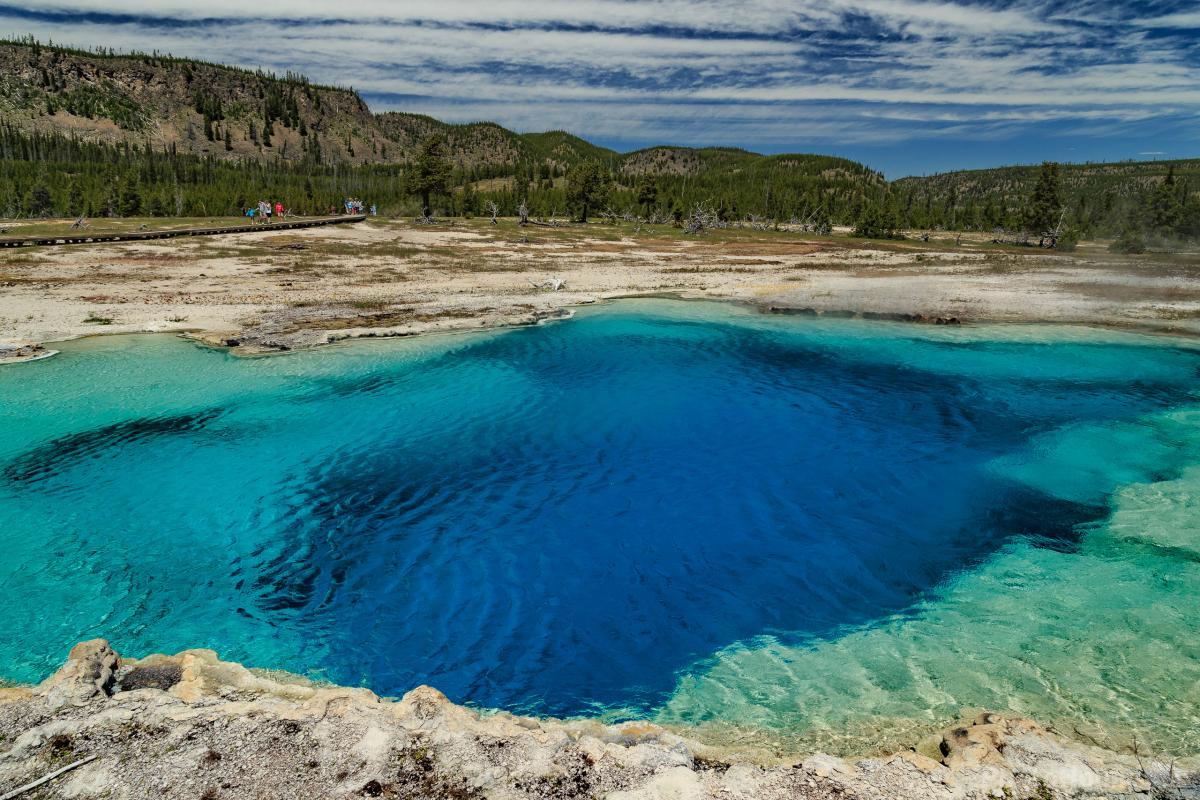 Image of Sapphire Pool – Biscuit Basin by Lewis Kemper