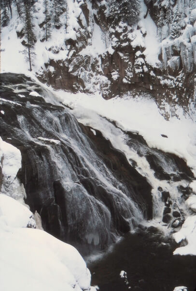 Gibbon Falls, winter