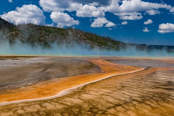 Grand Prismatic Spring mid morning