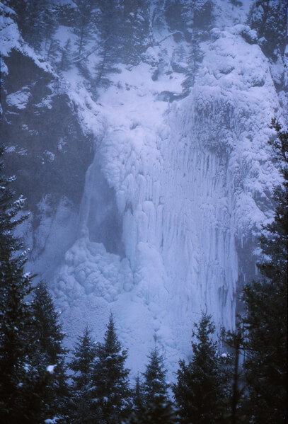 Tower Fall, winter.