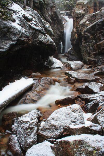 Chasm Falls - spring, with snow