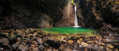 Tolmin instagram spots - Kozjak Waterfall 