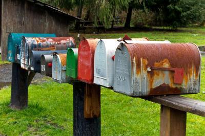 Colorful Mailboxes Along the Road