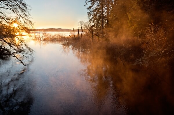 Sunrise at Lake Ozette