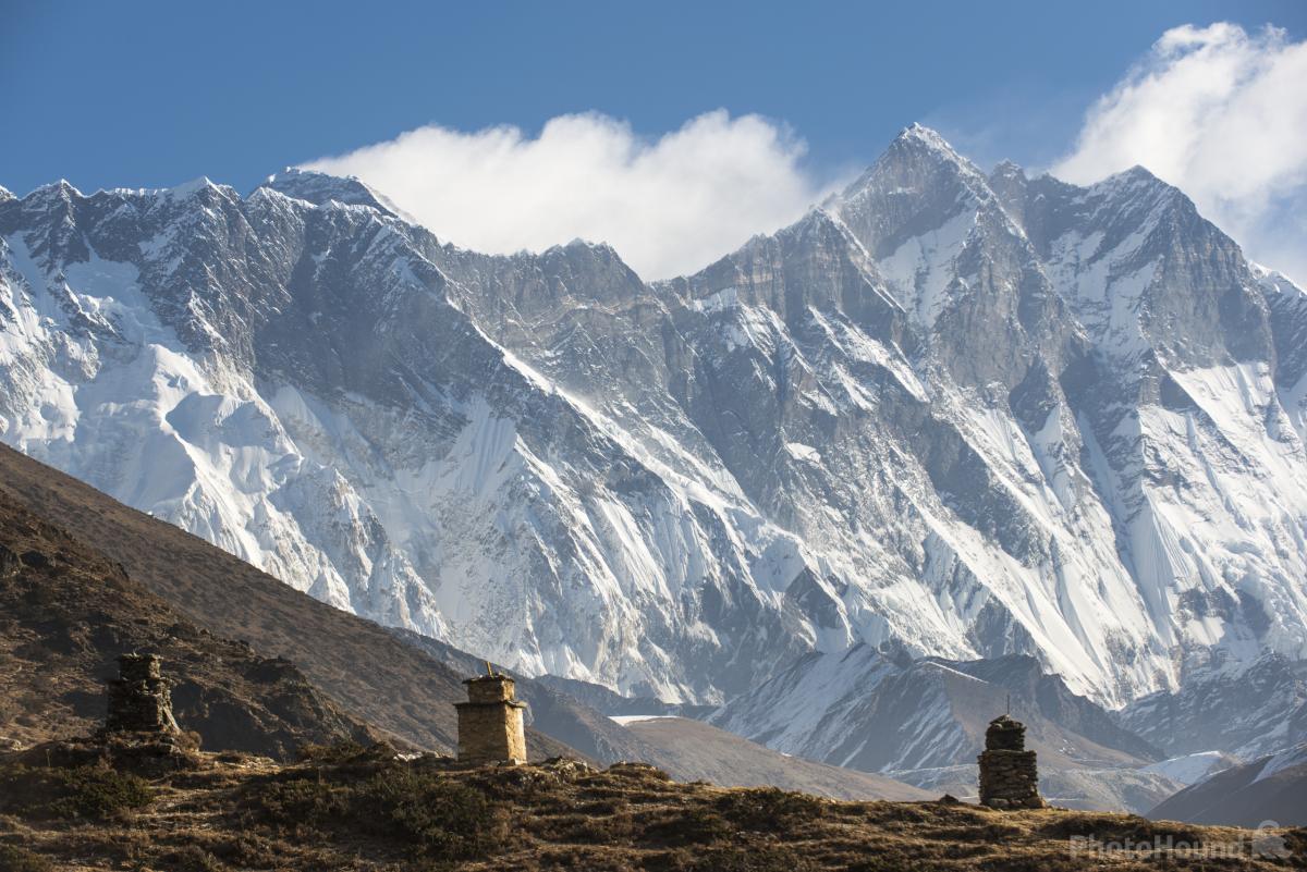 Image of Chortens above Pangboche by Alex Treadway