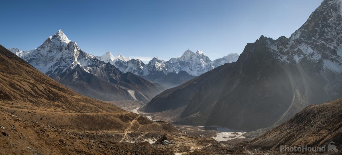 Image of Everest memorial chortens by Alex Treadway