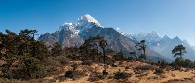 photo locations in Everest Region - Thermserku from Syangboche
