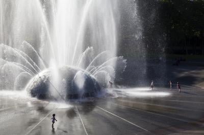 Image of International Fountain, Seattle Center - International Fountain, Seattle Center