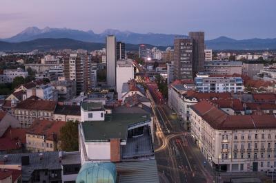 images of Slovenia - Nebotičnik - city view