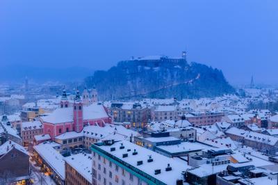 Slovenia images - Nebotičnik - city view