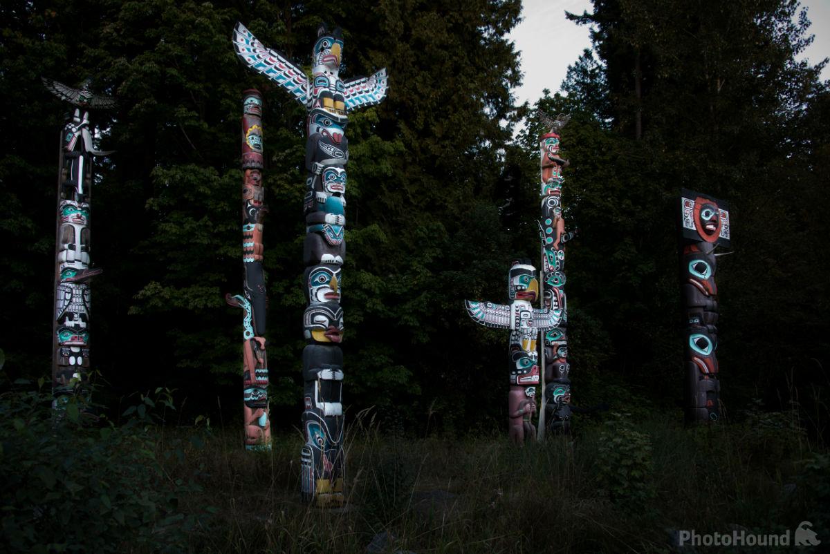 Image of Totem Poles at Stanley Park by Karen Massier