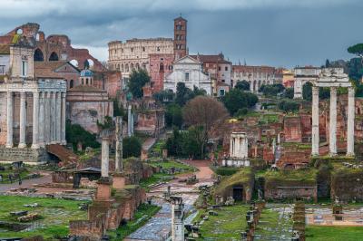 pictures of Rome - Foro Romano Overlook