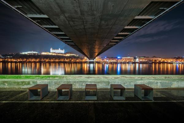 pictures of Bratislava - Beneath SNP Bridge