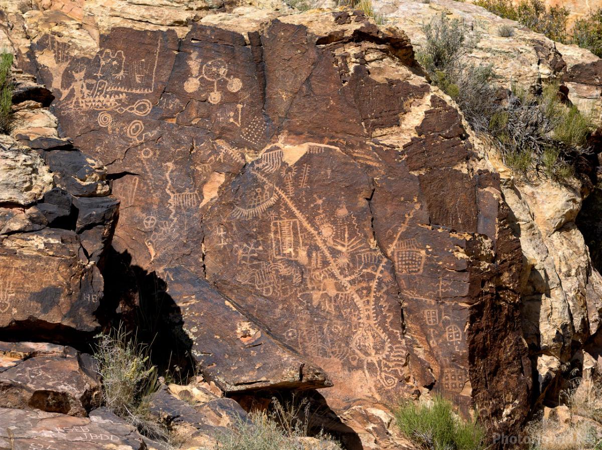 Image of Parowan Gap Petroglyphs by Laurent Martres