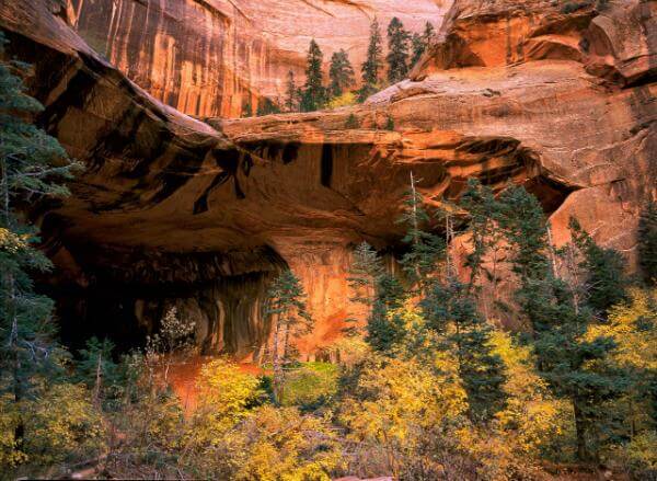 photography spots in Washington County - Taylor Creek - Double Arch Alcove