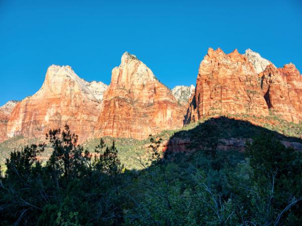 pictures of Zion National Park & Surroundings - Court of the Patriarchs